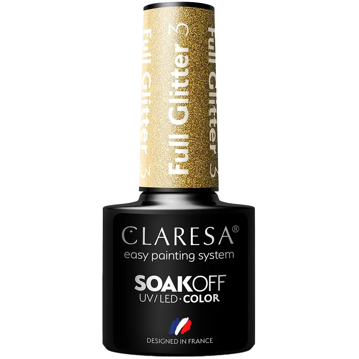 

Гибридный лак для ногтей 3 Claresa Full Glitter, 5 гр