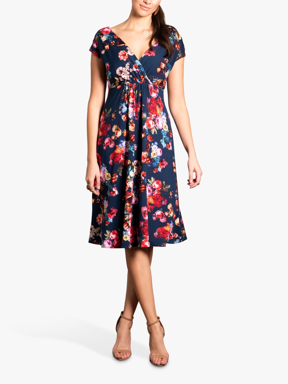 

Alie Street Sophia Midnight Garden Платье с цветочным принтом, синий