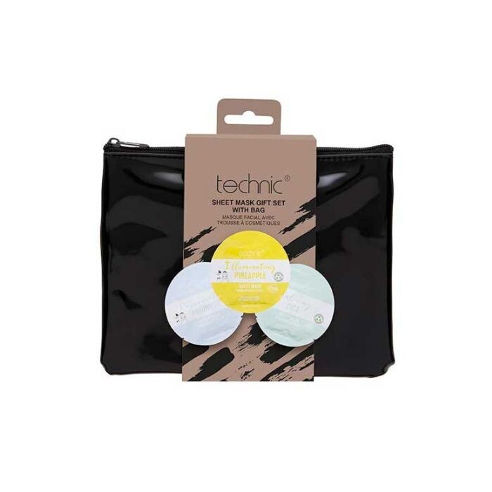 

Набор косметики Sheet Set de Mascarillas Faciales Technic, Set 3 productos + Neceser
