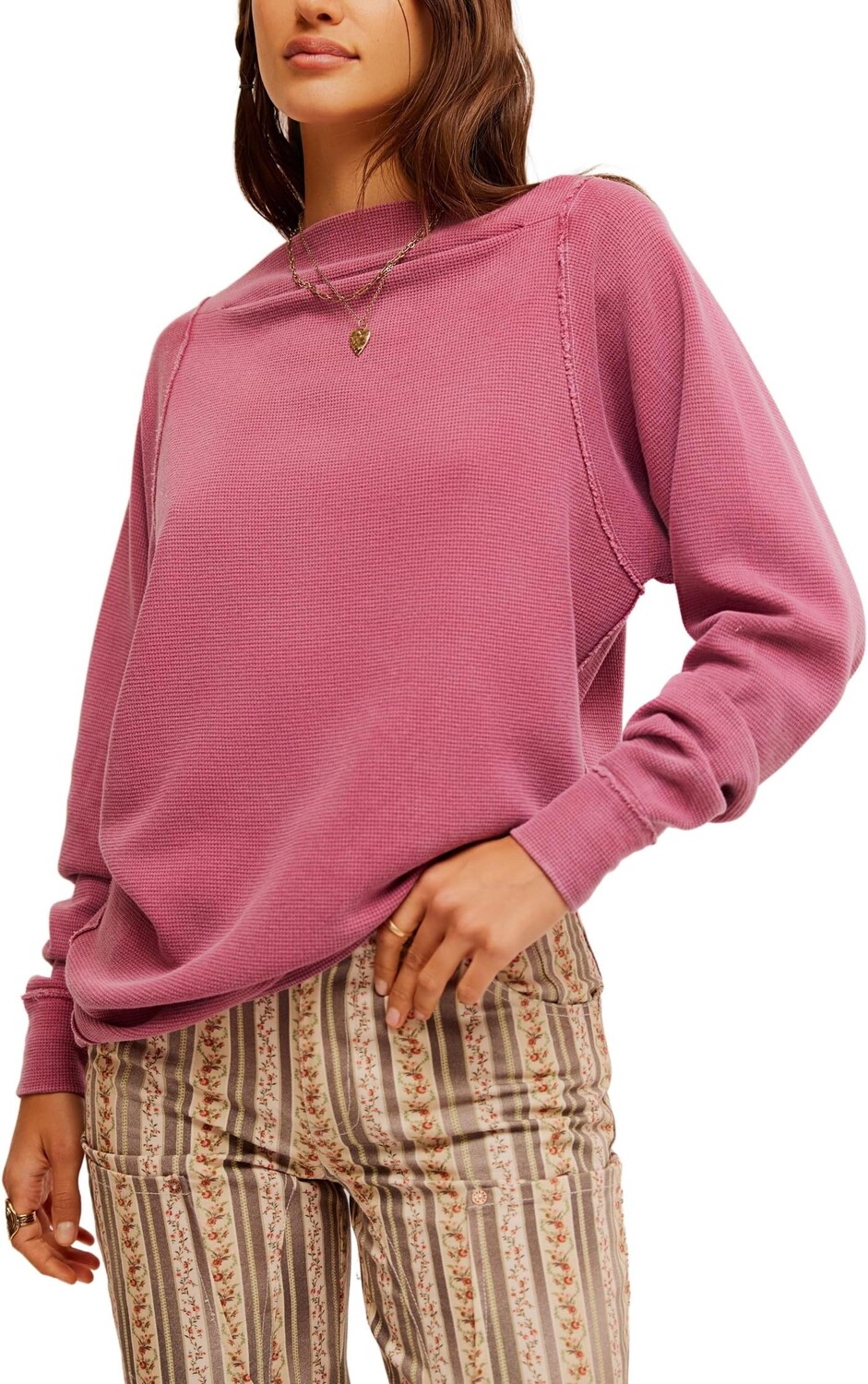 

Толстовка Free People Sammie Thermal, цвет Glass Roses