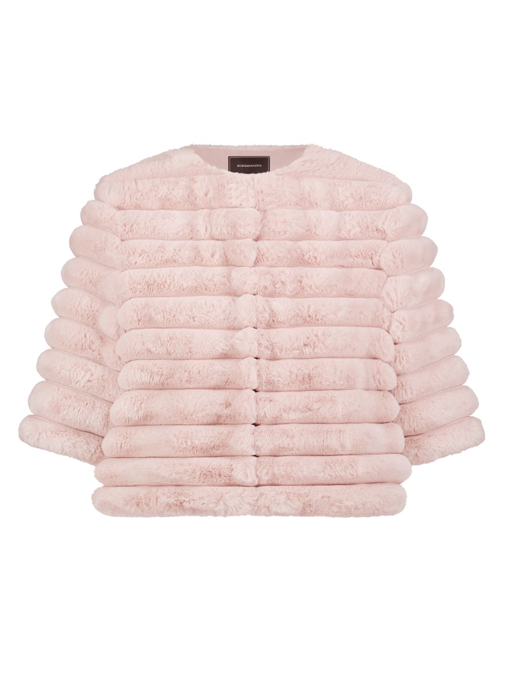 цена Укороченная куртка из искусственного меха BCBGMAXAZRIA, розовый