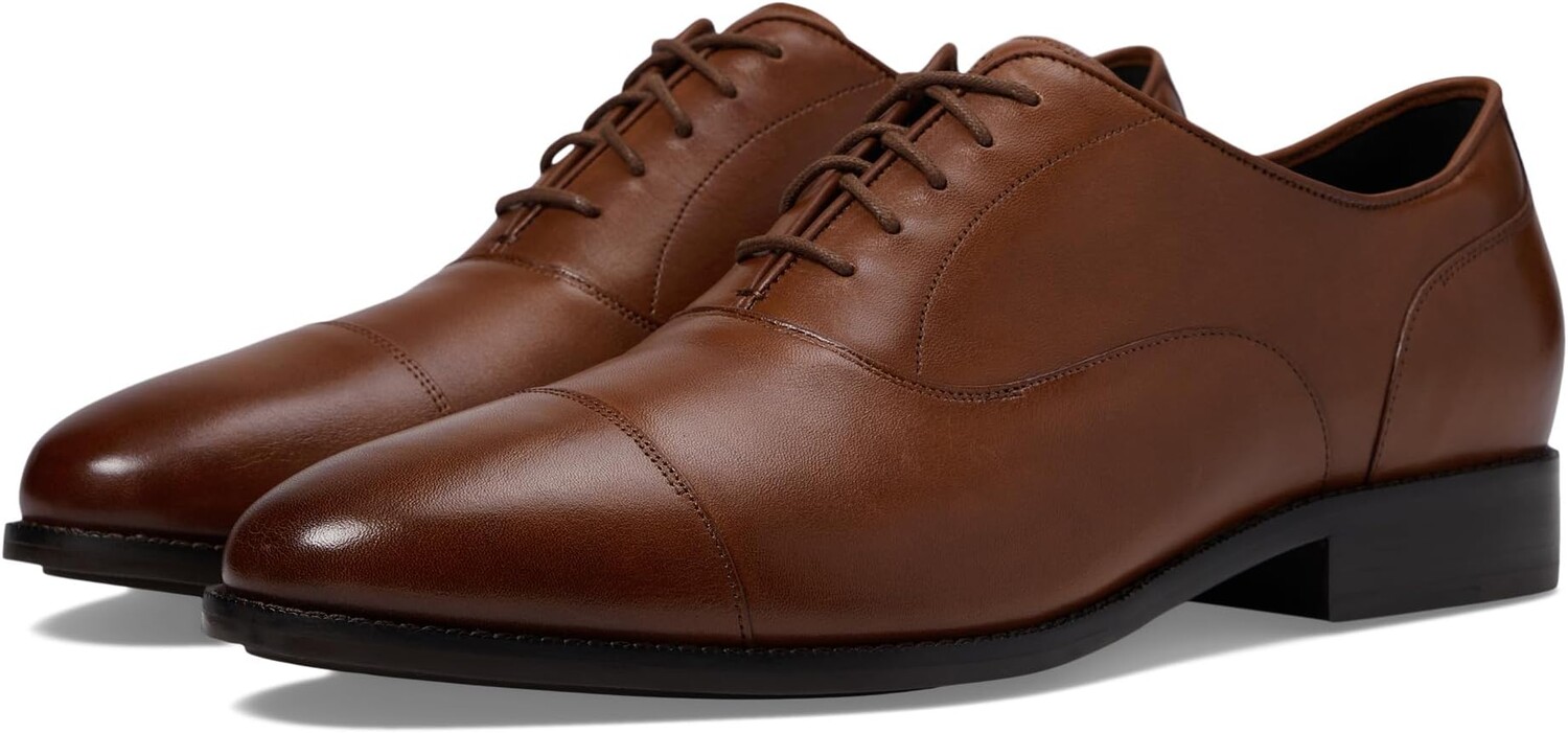 

Оксфорды Broadway Cap Toe Oxford Cole Haan, цвет British Tan Dark Chocolate