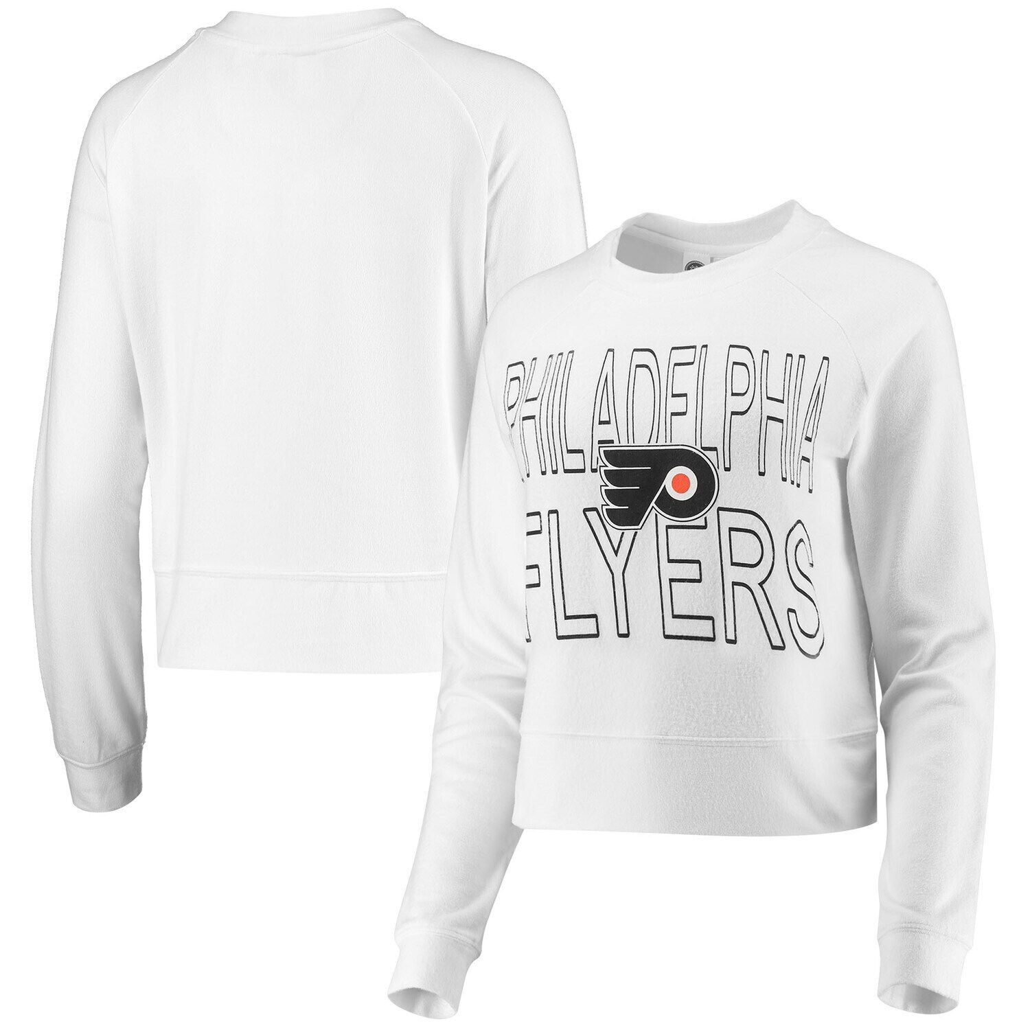 

Женская белая футболка Concepts Sport Philadelphia Flyers Colonnade реглан с длинным рукавом