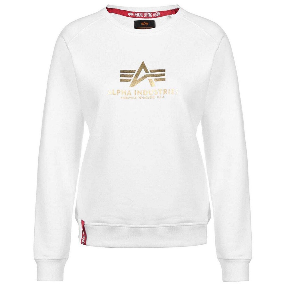 

Свитер Alpha Industries New Basic Foil Print, белый