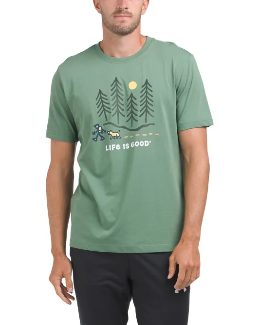 

Классическая футболка для походов по лесу Life Is Good, цвет Ridgeline Green