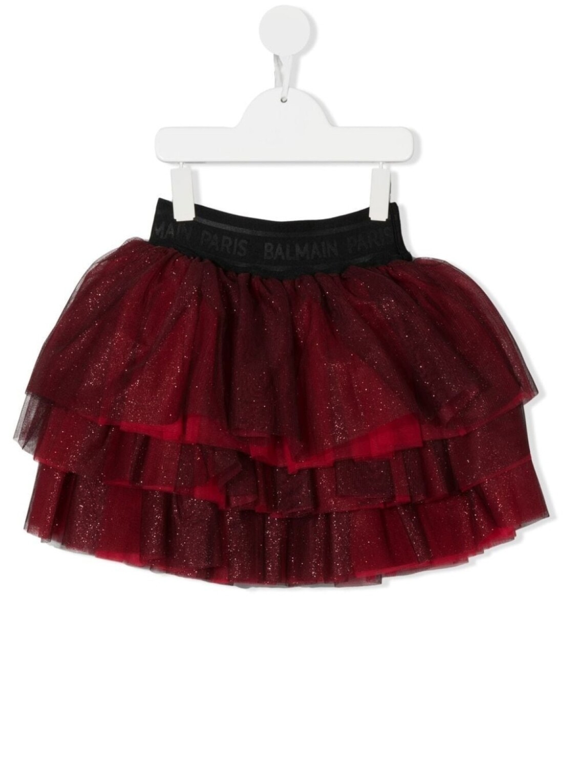 

Balmain Kids пышная юбка с блестками, красный