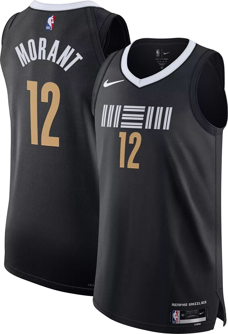 

Мужское аутентичное джерси Nike Memphis Grizzlies Ja Morant #12 City Edition 2023-24