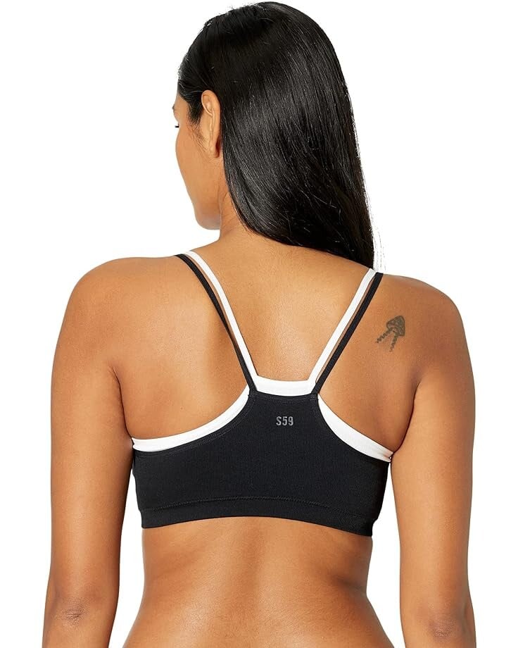 

Бюстгальтер Splits59 Double Loren Seamless Bra, черный/белый