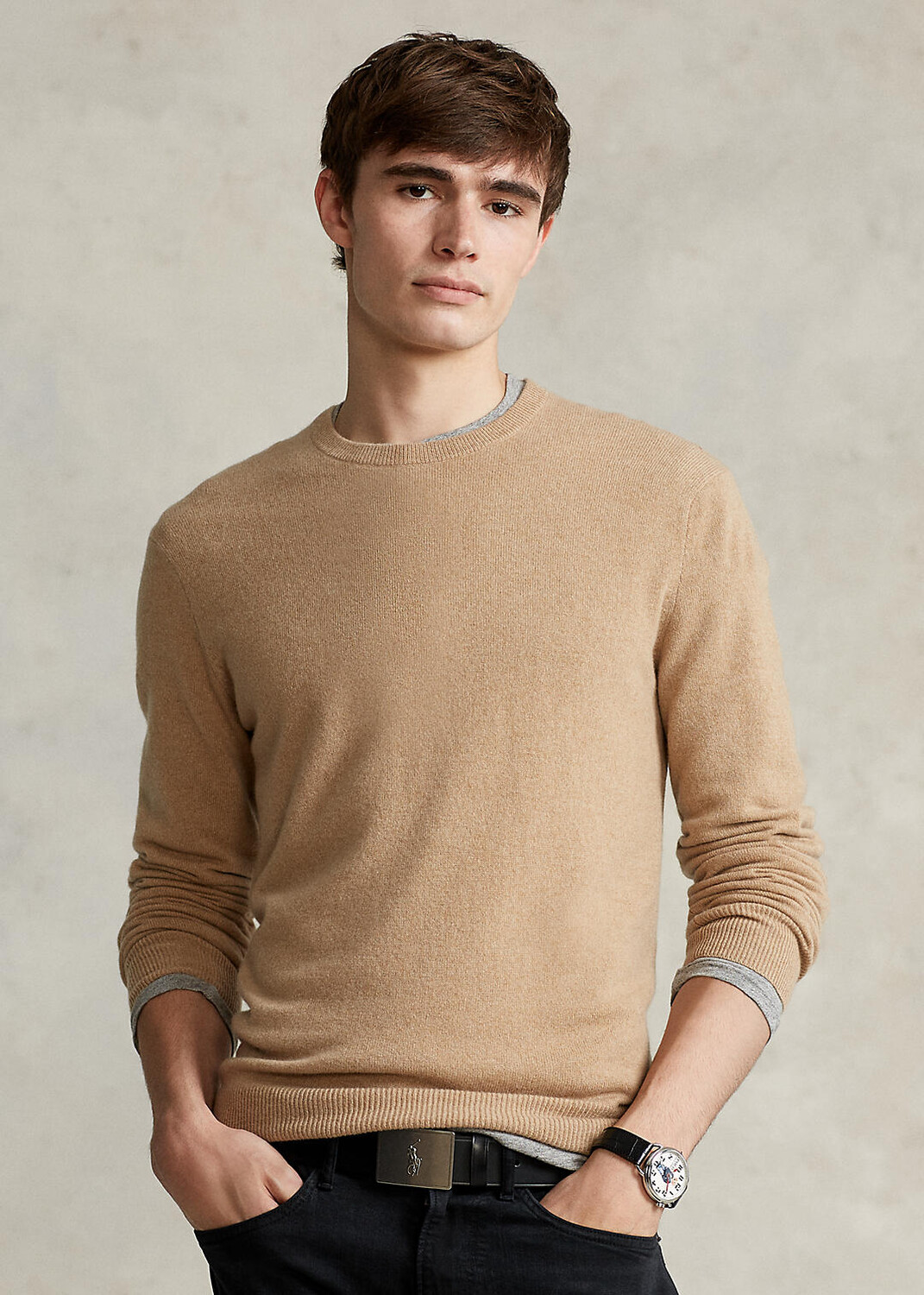 

Моющийся кашемировый свитер с круглым вырезом Ralph Lauren