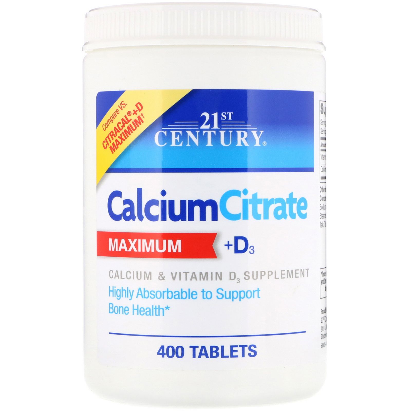 21st Century Цитрат кальция + D максимум 400 капсул 21st century l arginine 1 000 mg 100 tablets
