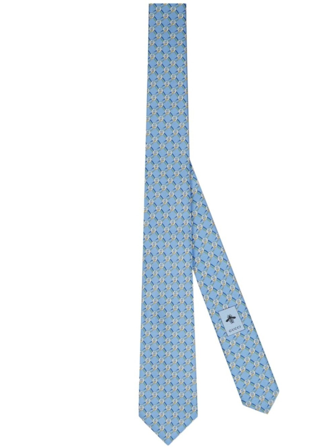 

Gucci галстук с логотипом Interlocking G, синий