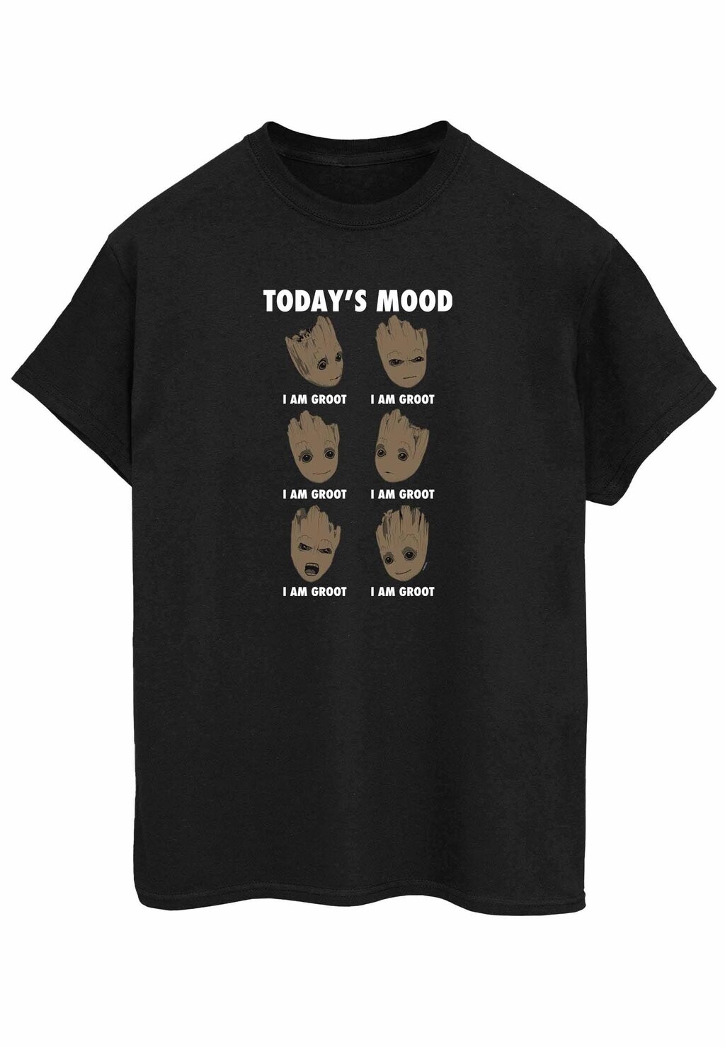 

Футболка с принтом Marvel Guardians Of The Galaxy Groot Today Mood ABSOLUTE CULT, черный