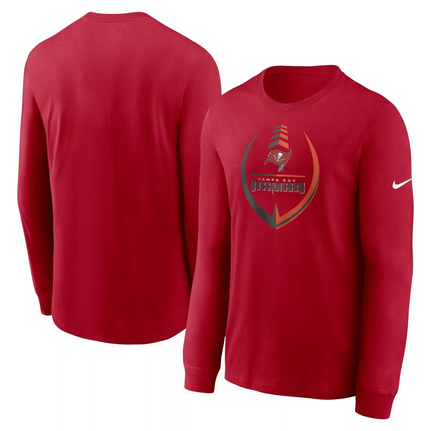 

Мужская красная футболка с длинным рукавом Tampa Bay Buccaneers Icon Legend Logo Performance Nike, Красный