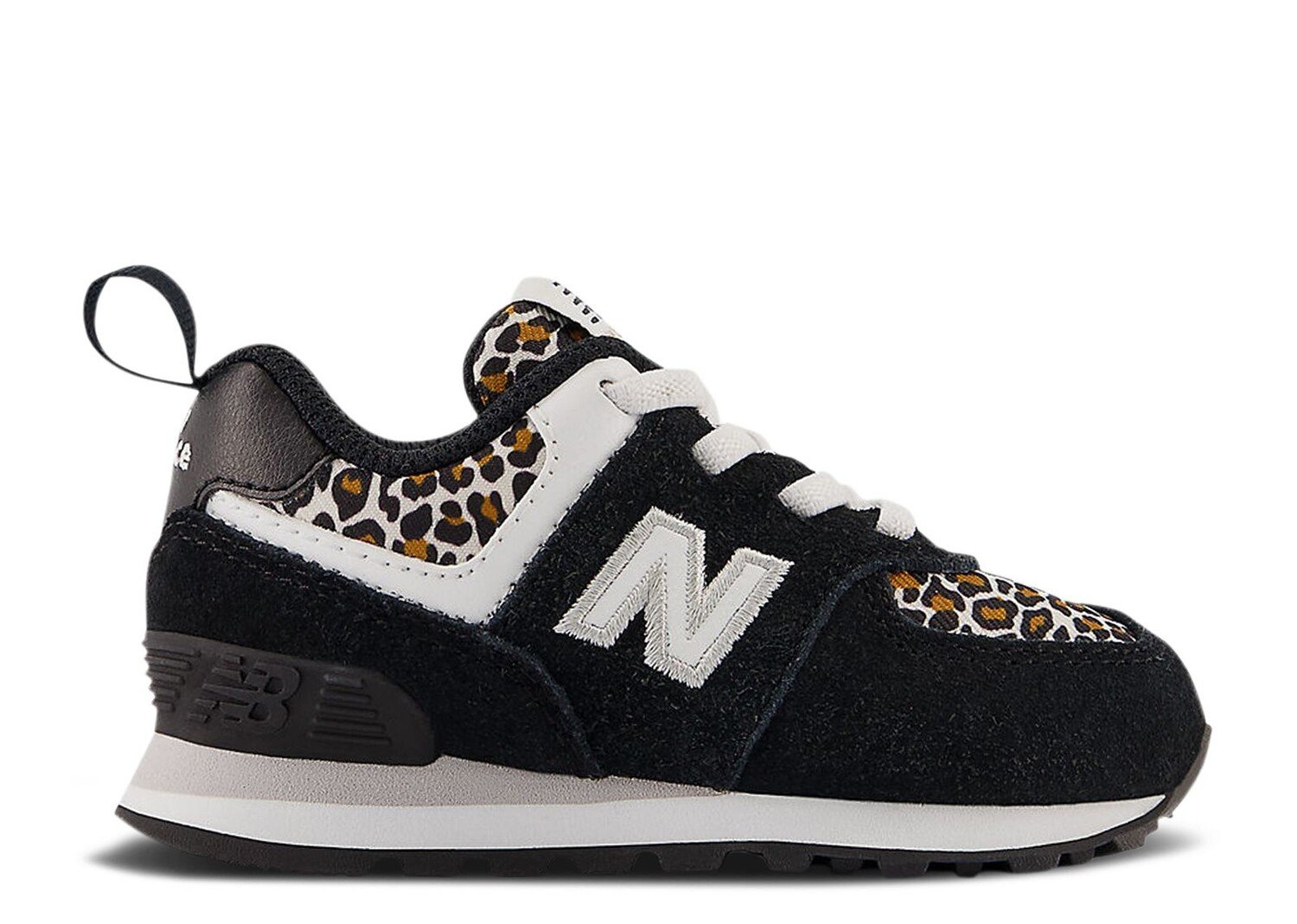 

Кроссовки New Balance 574 Bungee Lace Toddler 'Leopard', черный