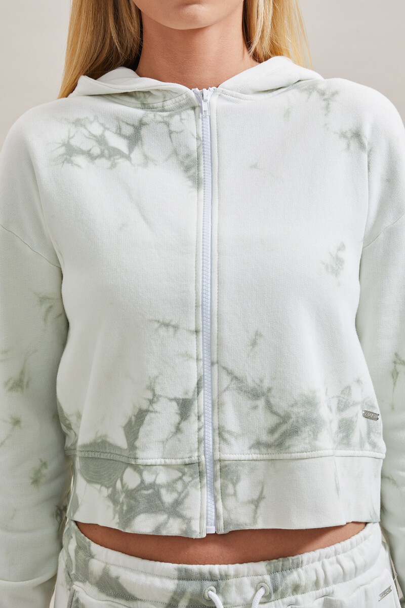 

Толстовка ADLYSH Marble Zip Hoodie, цвет Silver Green