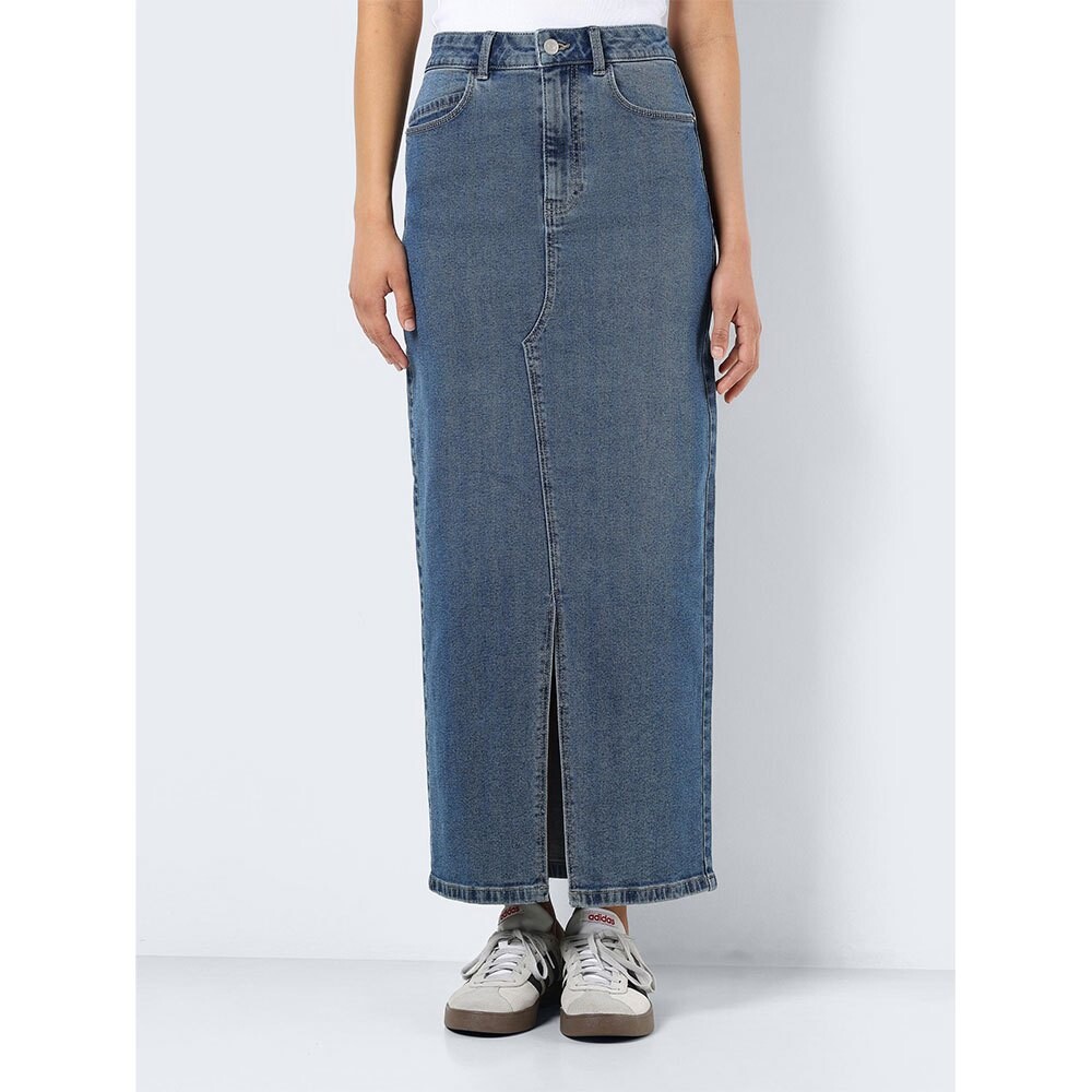 

Юбка Noisy May Kath Slit Long Vi477Mb Denim, синий