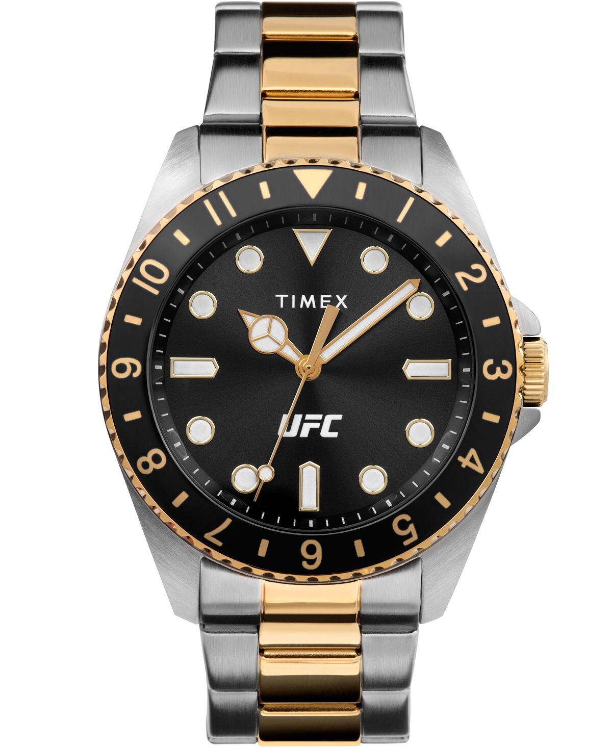

Мужские кварцевые двухцветные часы UFC Debut из нержавеющей стали, 42 мм Timex