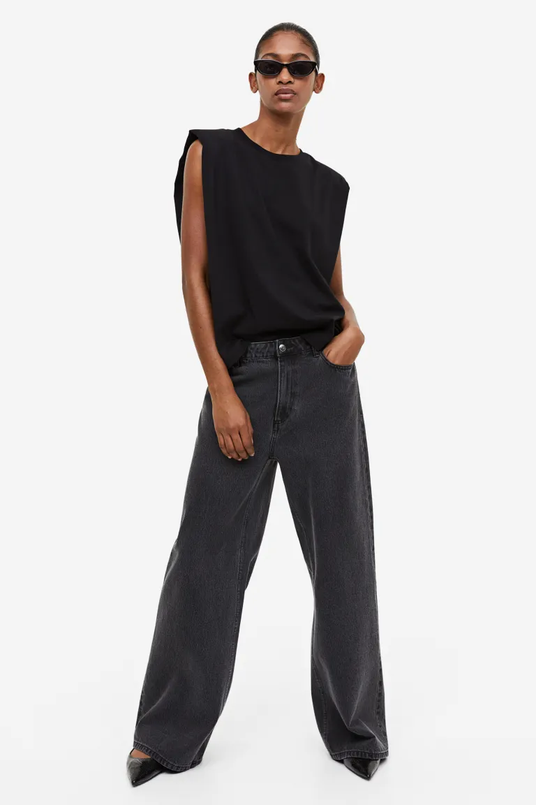 

Солнцезащитные очки в оправе «кошачий глаз» H&M, черный