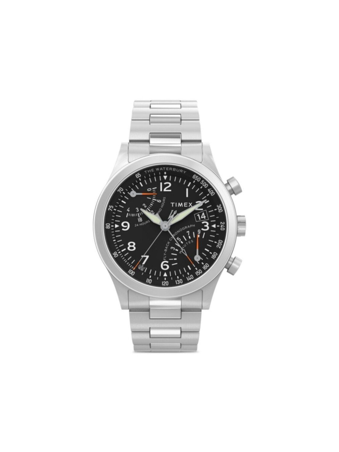 

Наручные часы Waterbury Traditional Fly Back Chronograph 43 мм TIMEX, черный