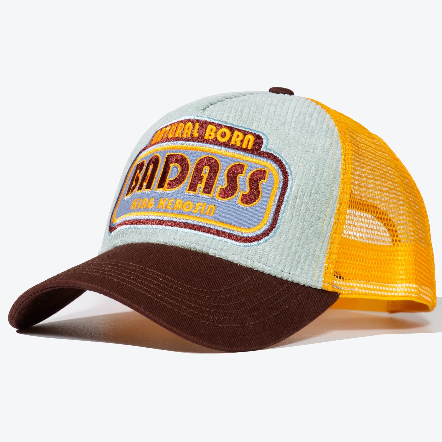 

Бейсболка King Kerosin King Kerosin Trucker Badass, светло синий