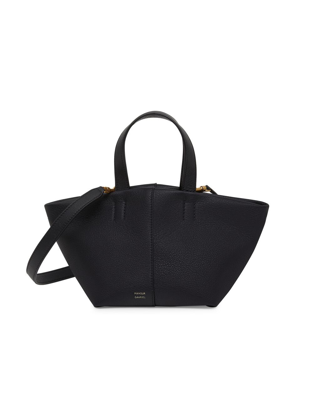 

Маленькая кожаная сумка Tulipano Mansur Gavriel, черный