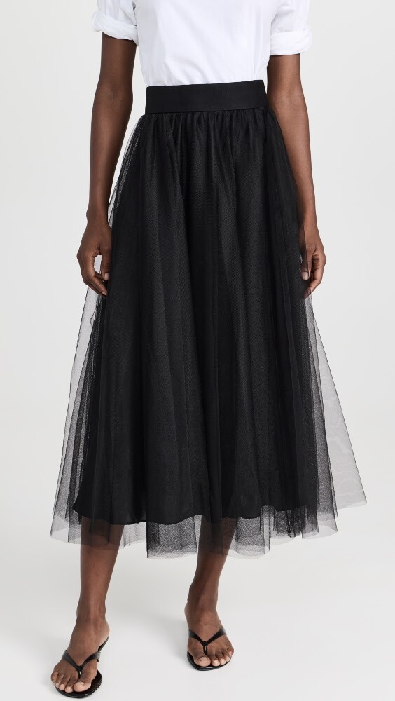 

Юбка Zimmermann Tulle Midi, черный