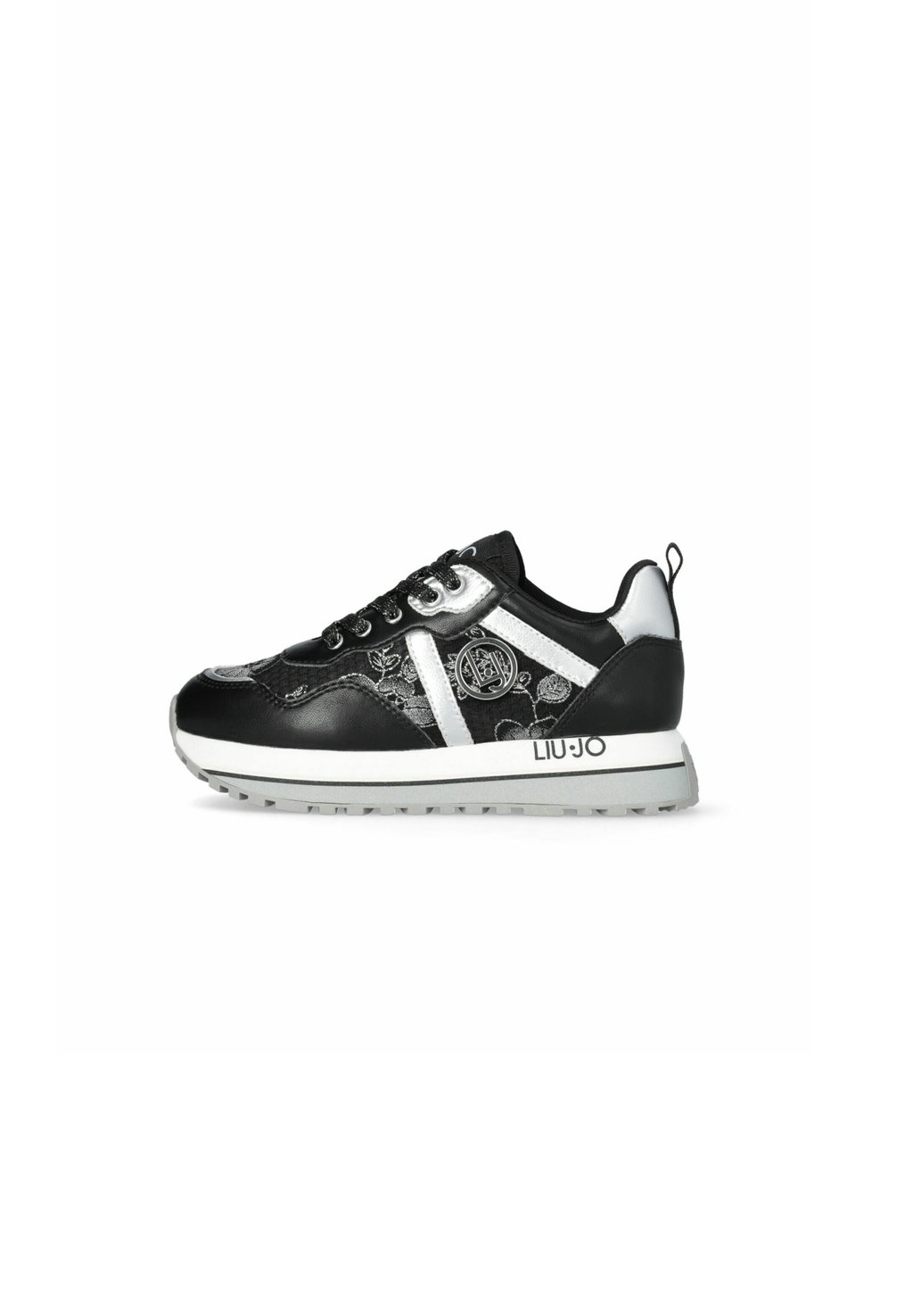 Кроссовки низкие PLATFORM Liu Jo Kids, цвет black кроссовки низкие liu jo brighty mesh platform sneakers цвет silver colour