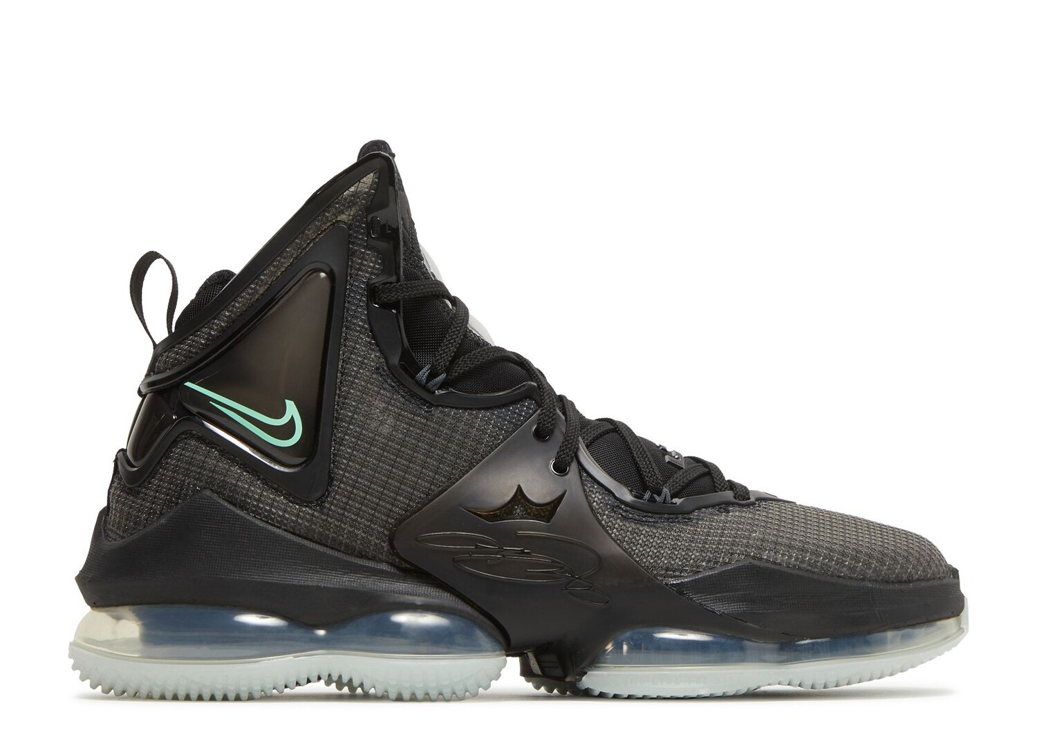 

Кроссовки Nike Lebron 19 'Black Green Glow', черный