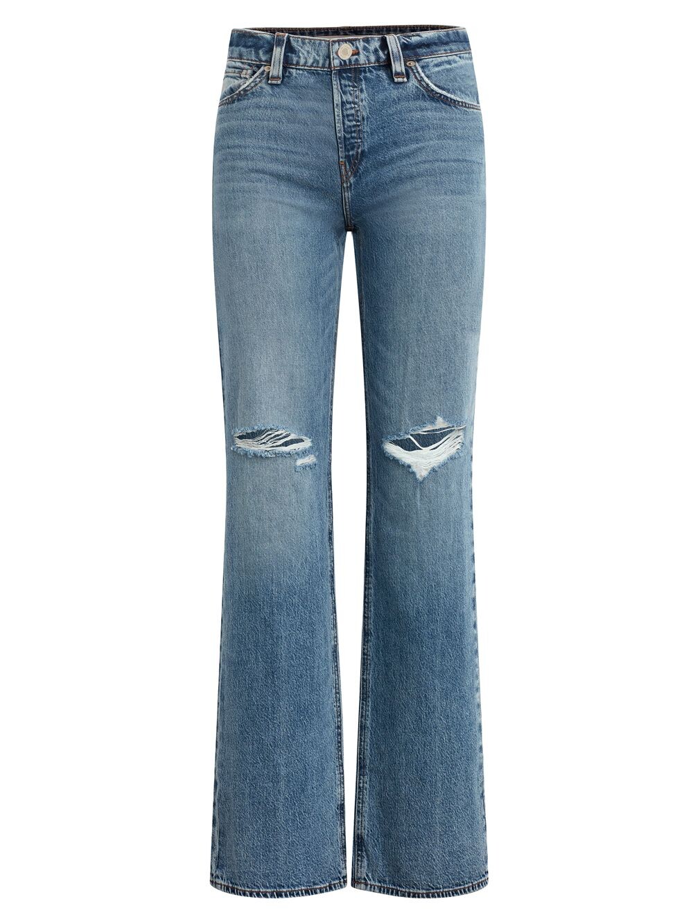 

Широкие джинсы Rosie с высокой посадкой Hudson Jeans, золотой