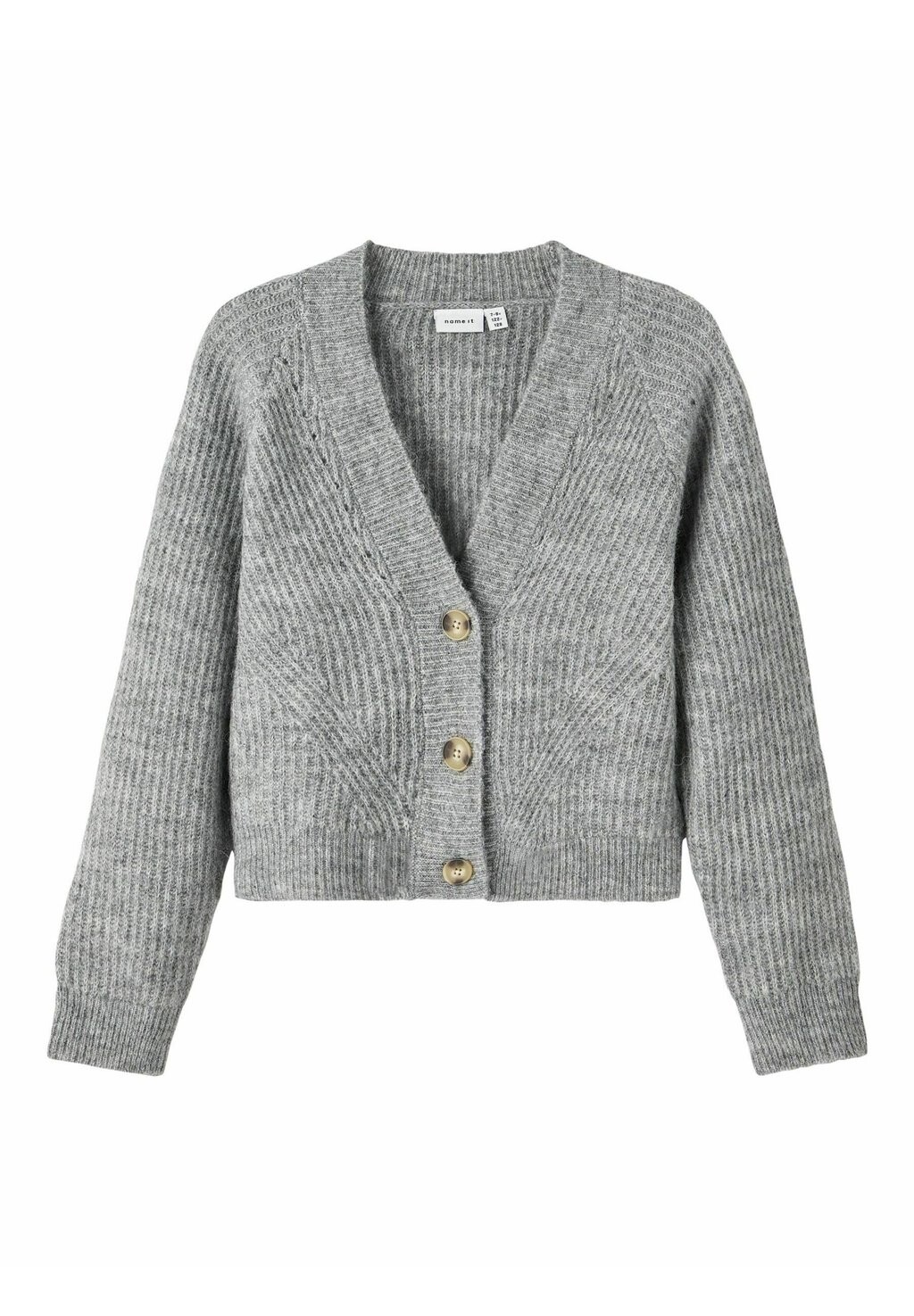 

Кардиган Boxy Fit Name it, цвет grey melange