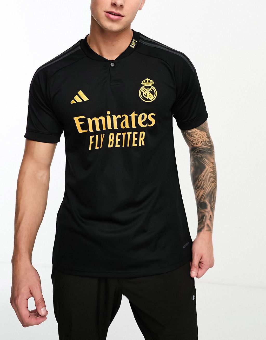 цена Черная футболка из джерси adidas Football Real Madrid