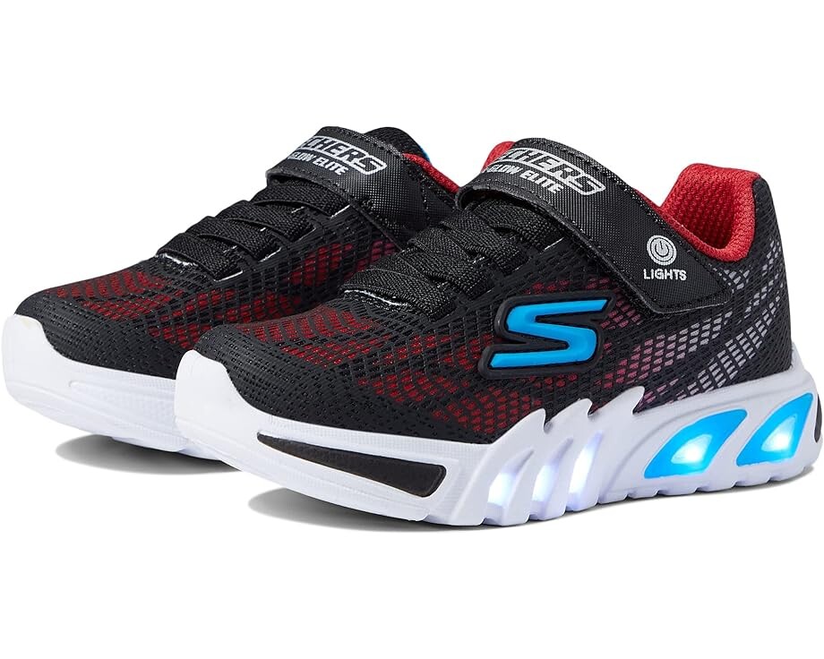 Кроссовки Skechers Sport Lighted - Flex-Glow Elite 400137L, цвет Black/Red/Blue