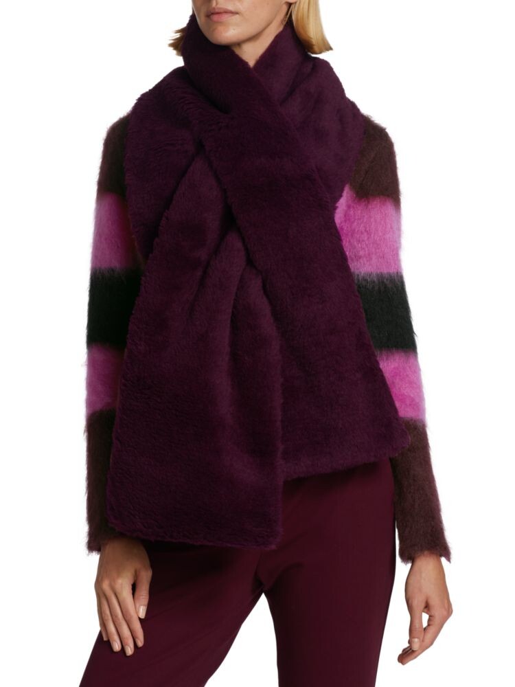 

Шарф Teddy из смесовой шерсти из альпаки Max Mara, бордо
