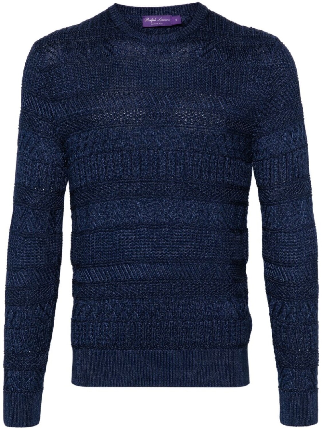 

Ralph Lauren Purple Label джемпер в технике кроше, синий