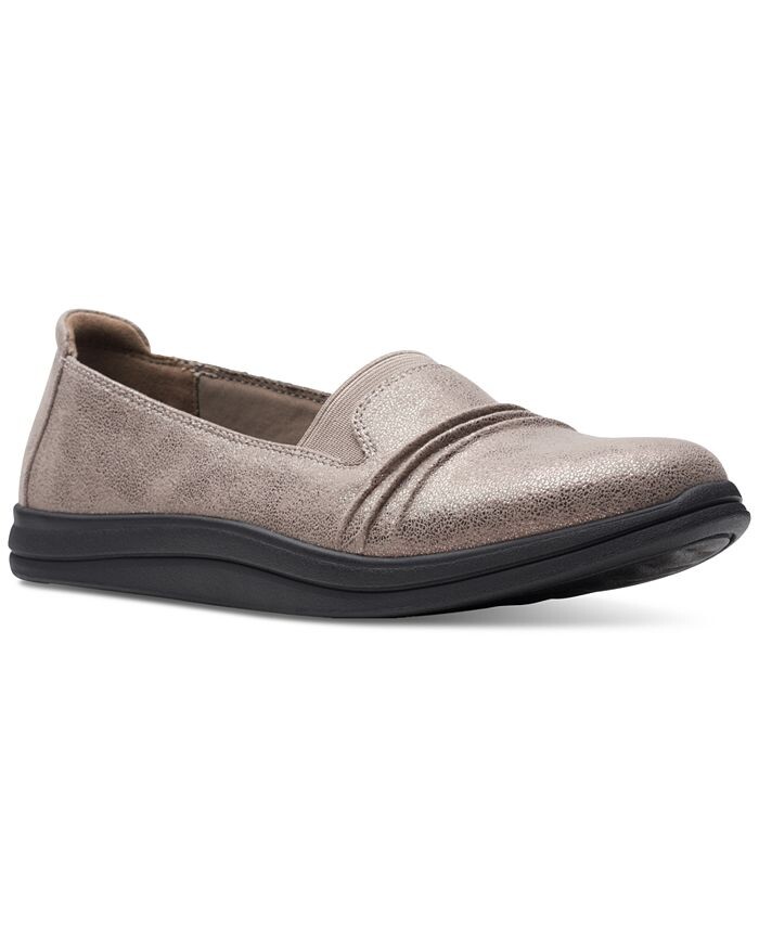 

Женские слипоны Breeze Sol на плоской подошве Clarks, тан/бежевый