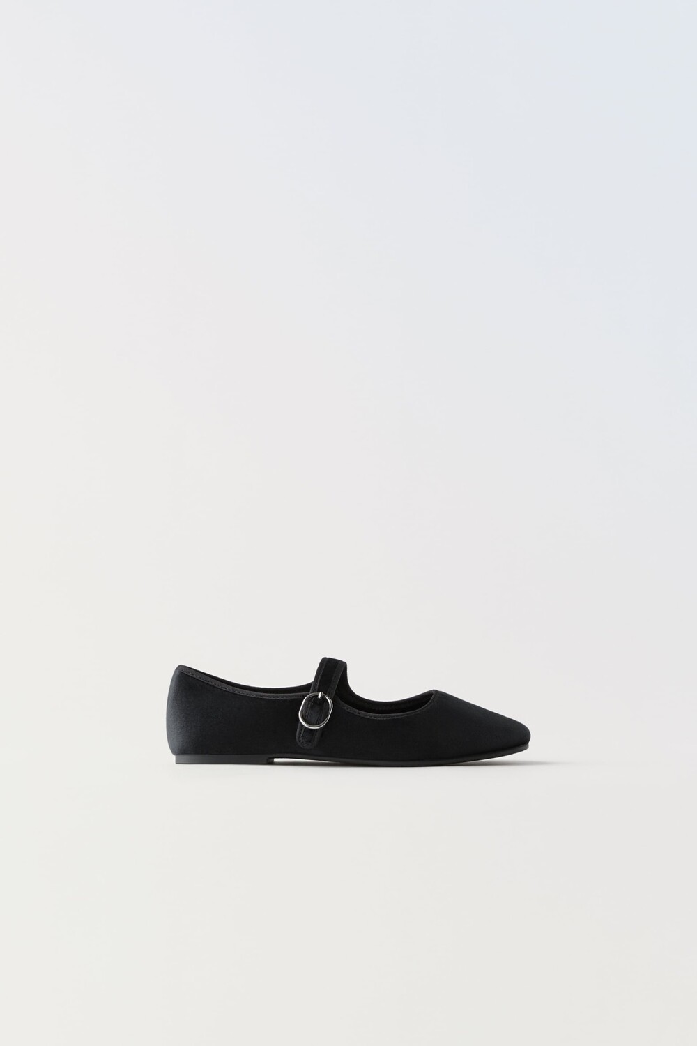 

Бархатные балерины Zara, черный