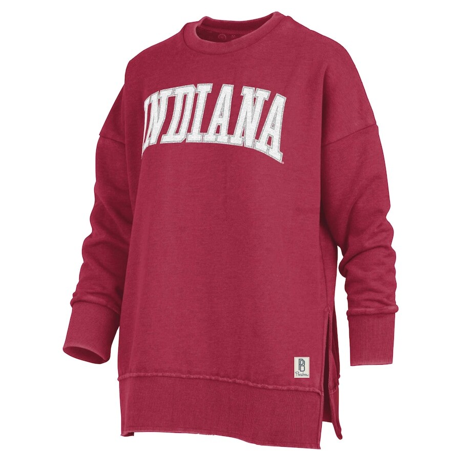 

Футболка с длинным рукавом Pressbox Indiana Hoosiers, малиновый