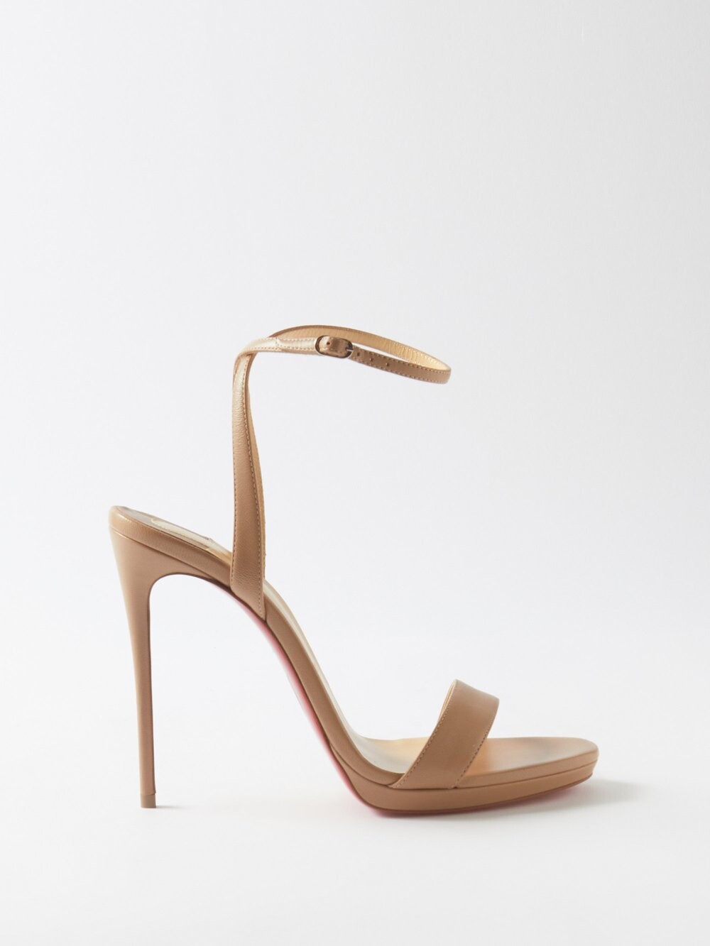 

Кожаные сандалии loubi queen 120 Christian Louboutin, бежевый