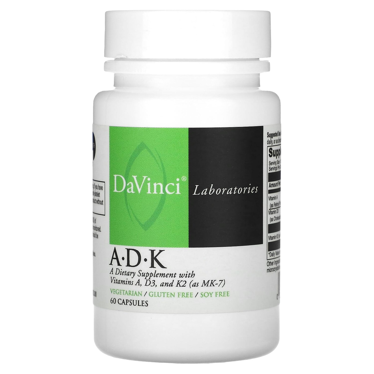 

Витамины A,·D и·K, 60 капсул, DaVinci Laboratories of Vermont