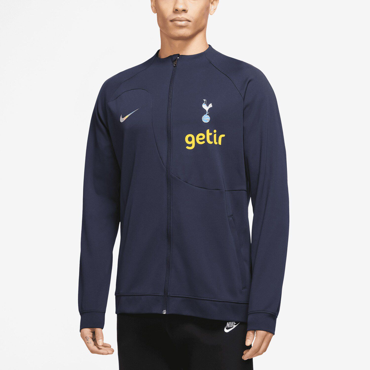 Мужская темно-синяя куртка с молнией во всю длину Tottenham Hotspur Academy Pro Anthem Raglan Performance Nike