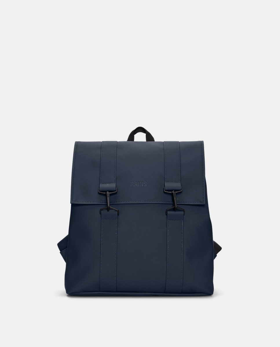Большой темно-синий рюкзак MSN с отделением для ноутбука Rains, темно-синий цена и фото