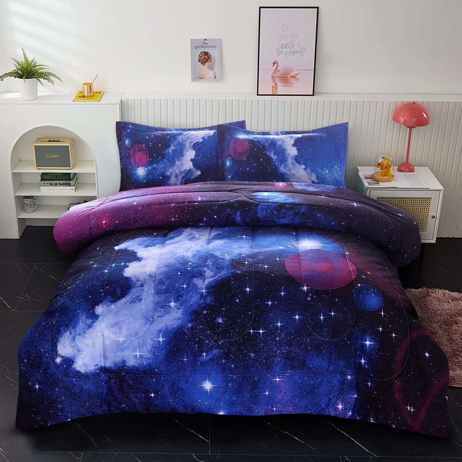 

Постельное белье для детей Galaxy Outer Space Twin, голубой