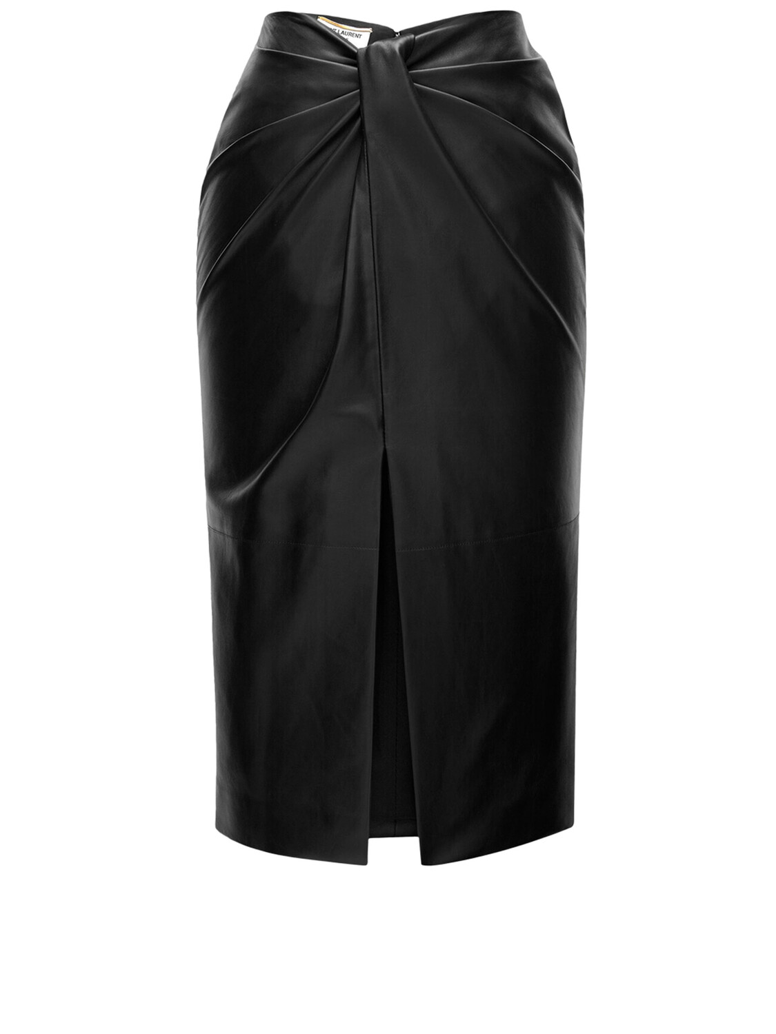

Юбка Saint Laurent Leather pencil, черный