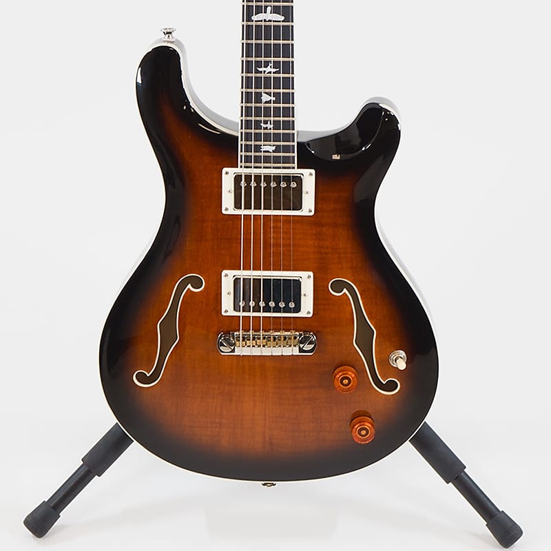 

Электрогитара PRS SE Hollowbody II - Black Gold Burst with Ebony Fretboard