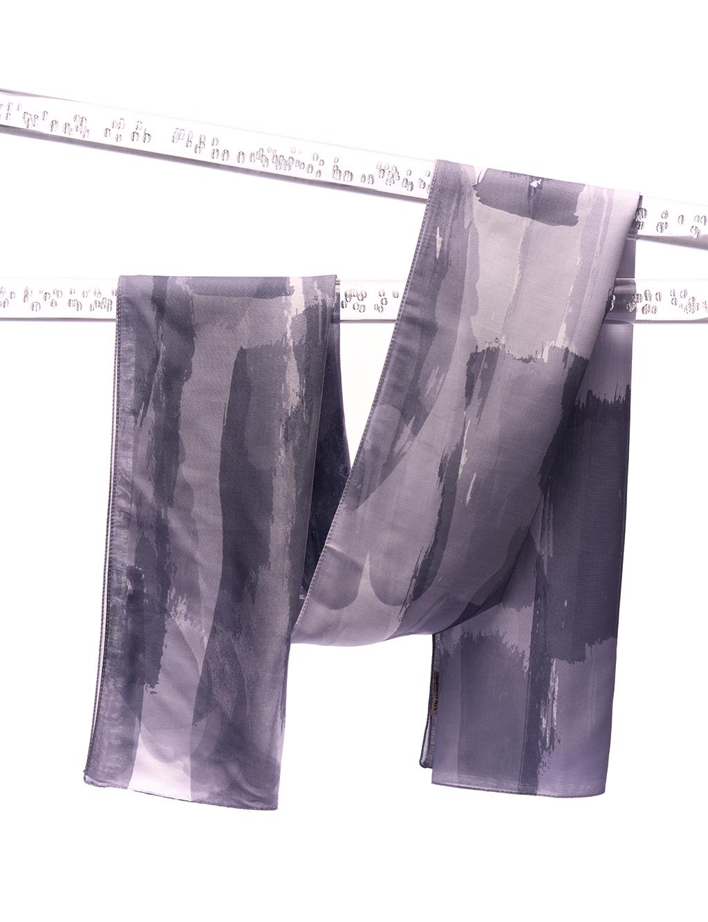 Шаль с цифровым принтом и абстрактным узором, антрацит Kayra шаль с абстрактным узором антрацит kayra