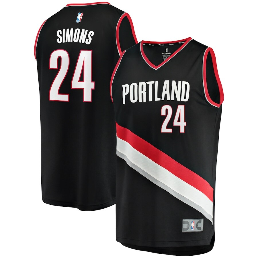 

Джерси Fanatics Branded Portland Trail Blazers, черный