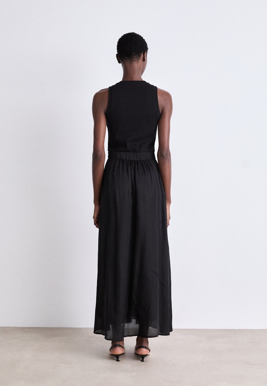

Платье макси DRAPY DRESS DKNY, черный
