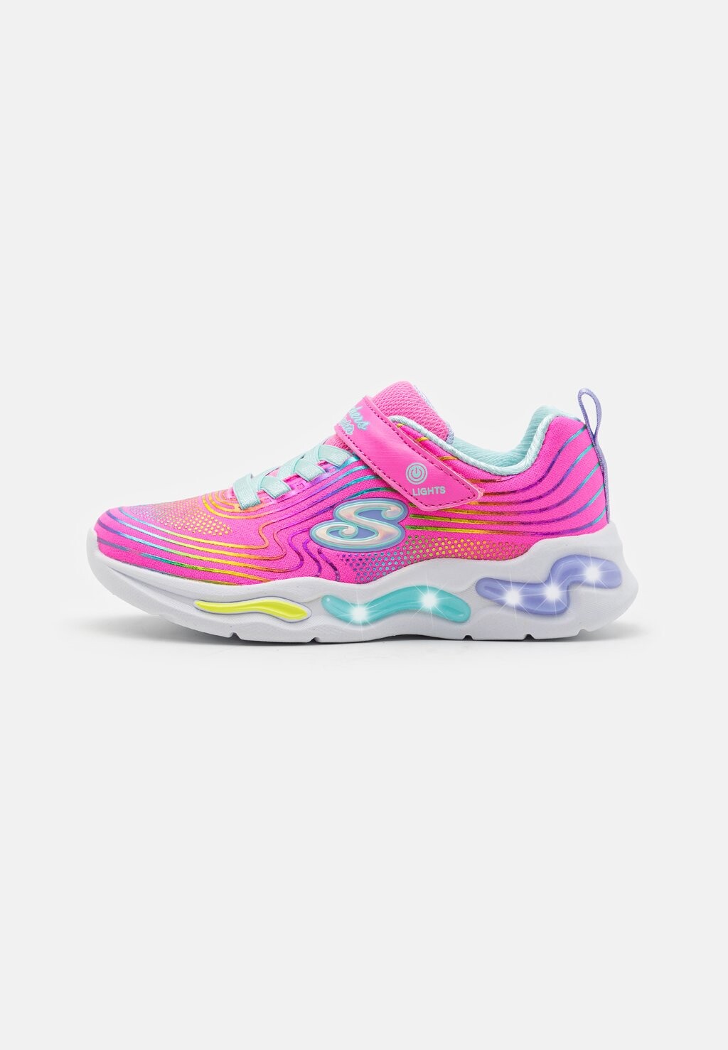 

Низкие кроссовки Wavy Beams Skechers, цвет pink/multi-coloured