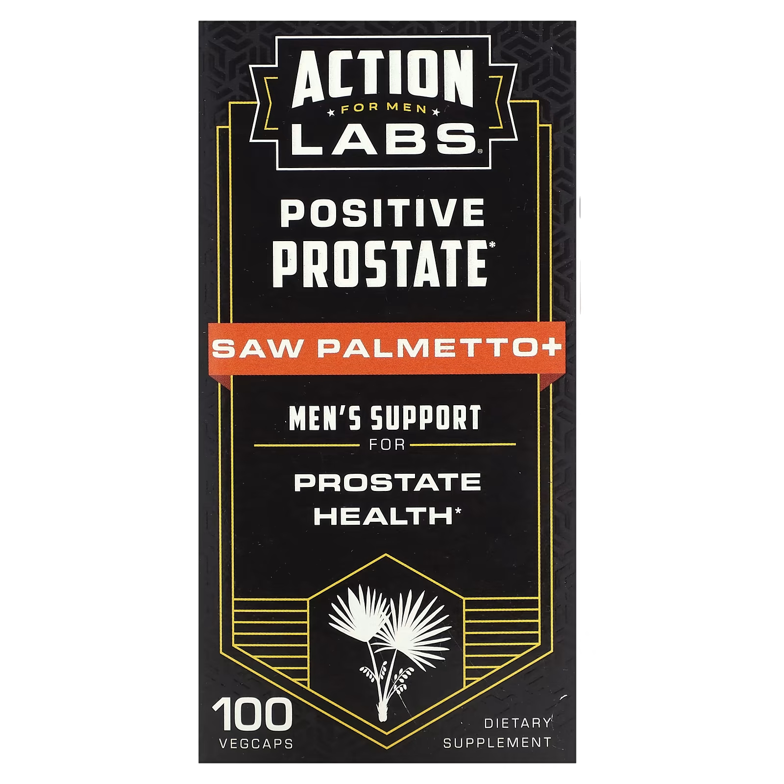 Пищевая добавка Action Labs Positive поддержка для мужчин, 100 растительных капсул action labs positive prostate пальма сереноа поддержка для мужчин 100 растительных капсул