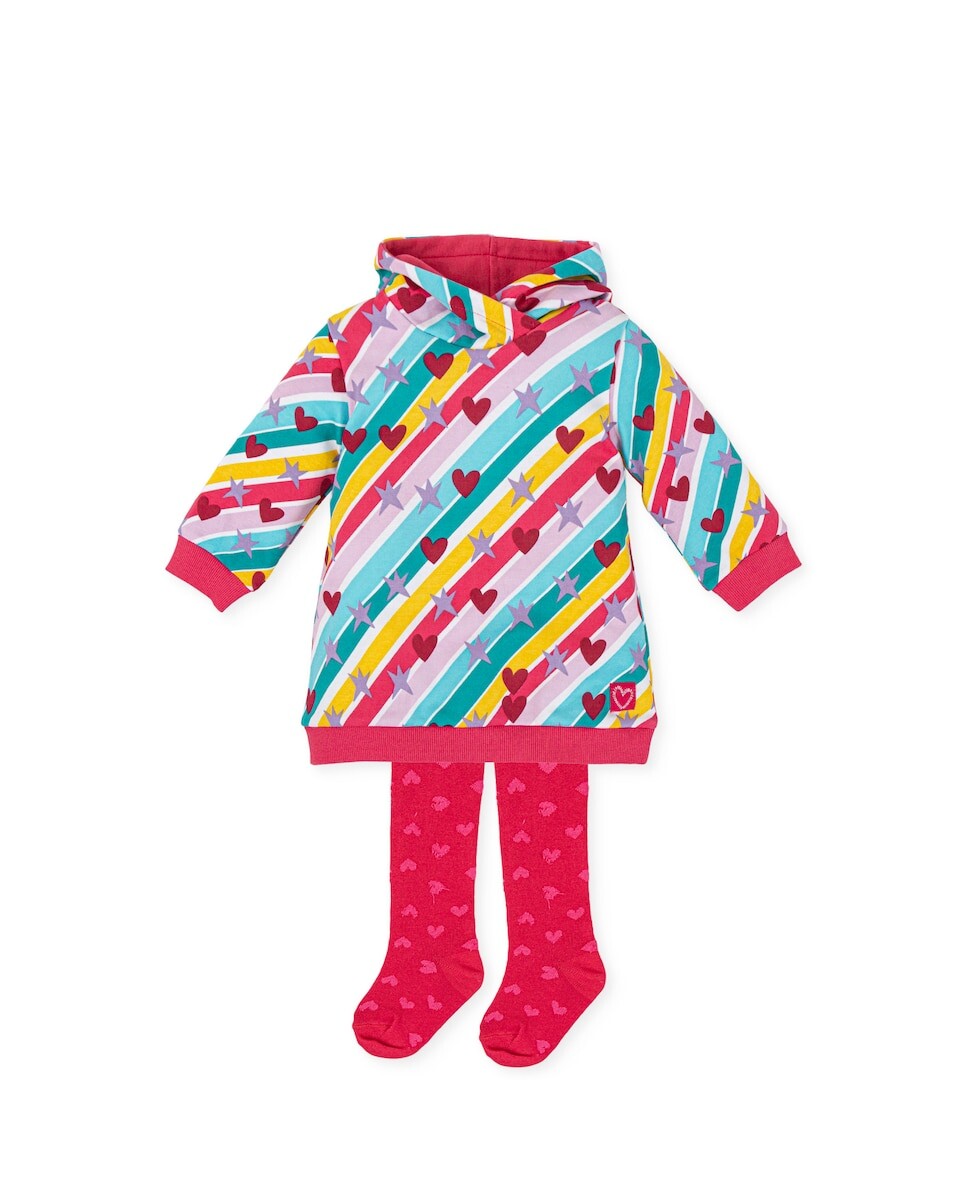 

Платье для девочки с разноцветными колготками AGATHA RUIZ DE LA PRADA, мультиколор